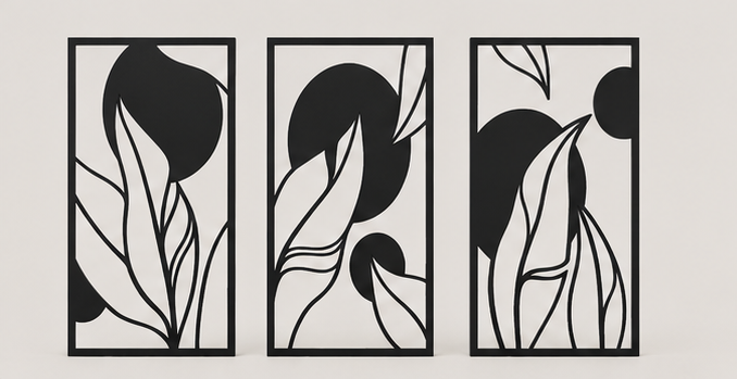 Flora – διακοσμητικό τρίπτυχο με φυτικές μορφές